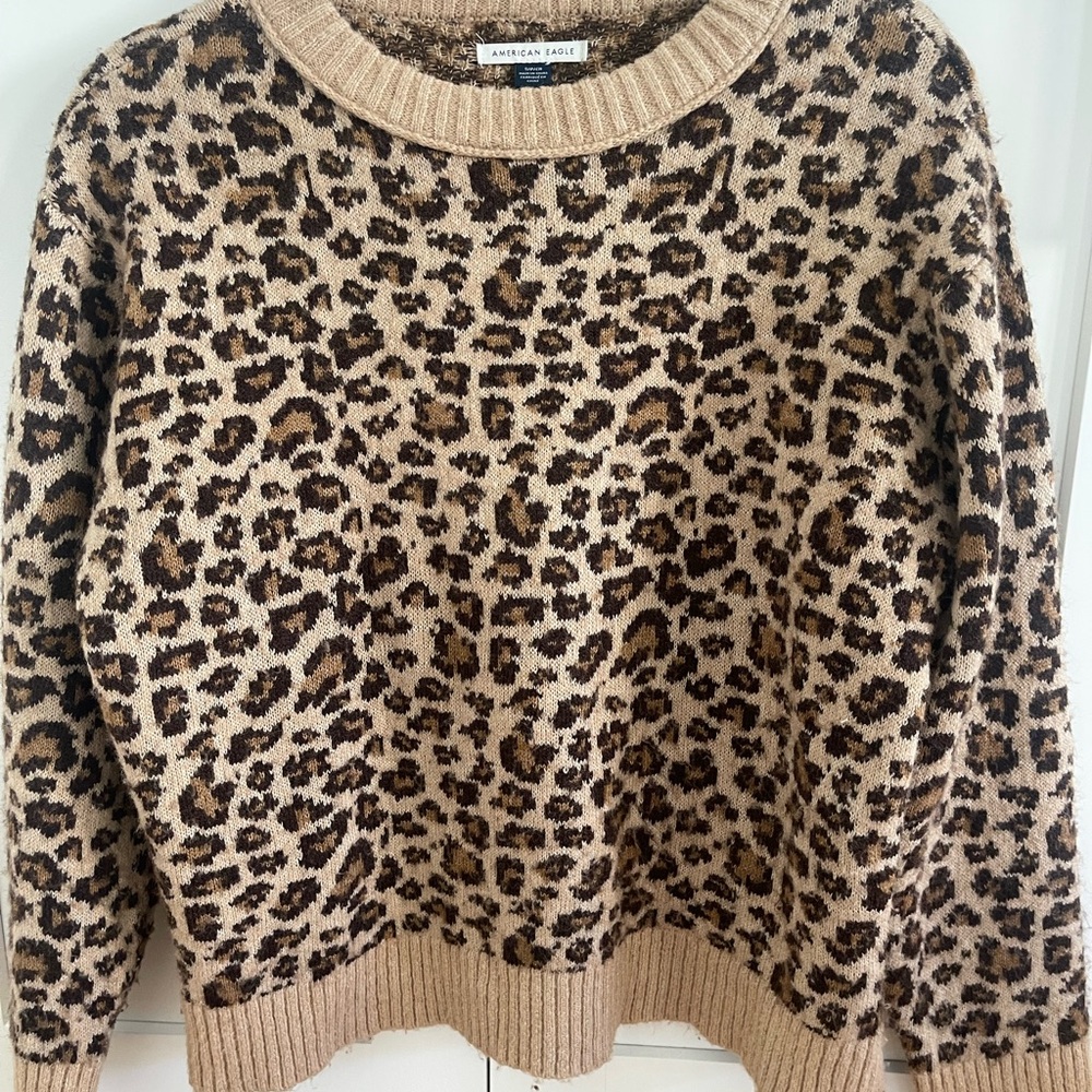 American Eagle Outfitters Animal Print Sweater